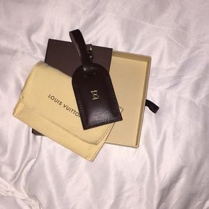 Louis Vuitton Ebene Luggage Tag
